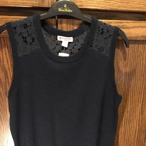 NEW Navy Crew Neck - Front/Back Lace